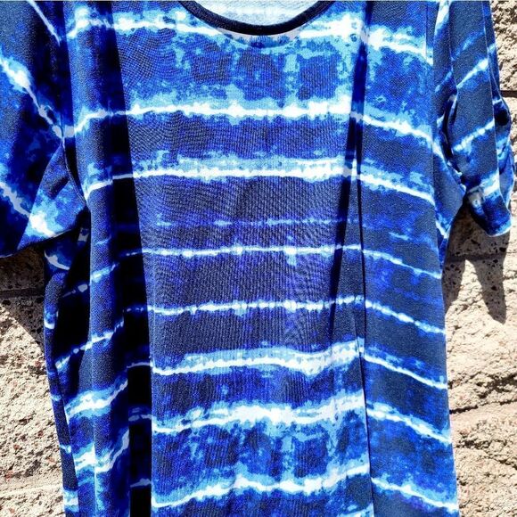 LulaRoe women's electric blue boho top - Picture 9 of 14